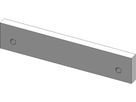 Stossverbinder aus Aluminium AIMgSi1 100 x 20 x 6 mm - INOXTECH-Handlauf-/Geländer-System