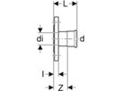 Flansch mit Muffe PN 10/16 15mm 33732 - Mapress-Sanitär-Presssystem-Formstücke