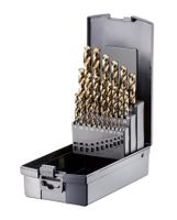 FORTEC Spiralbohrer Satz DIN 338, 25-tlg. Ø1.0-13.0 x 0.5mm, HSSE-Co5, Typ UNI - Bohren