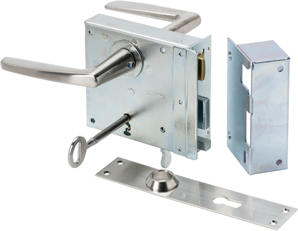 SCHÄNIS Zimmertürschloss 2005 BB 65, DIN links, verzinkt - Türschlösser und Zubehör