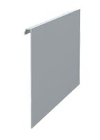 Einhängeblech OneSide Stirnseite, eloxiert Höhe 135mm , L= 6000mm - INOXTECH-Handlauf-/Geländer-System