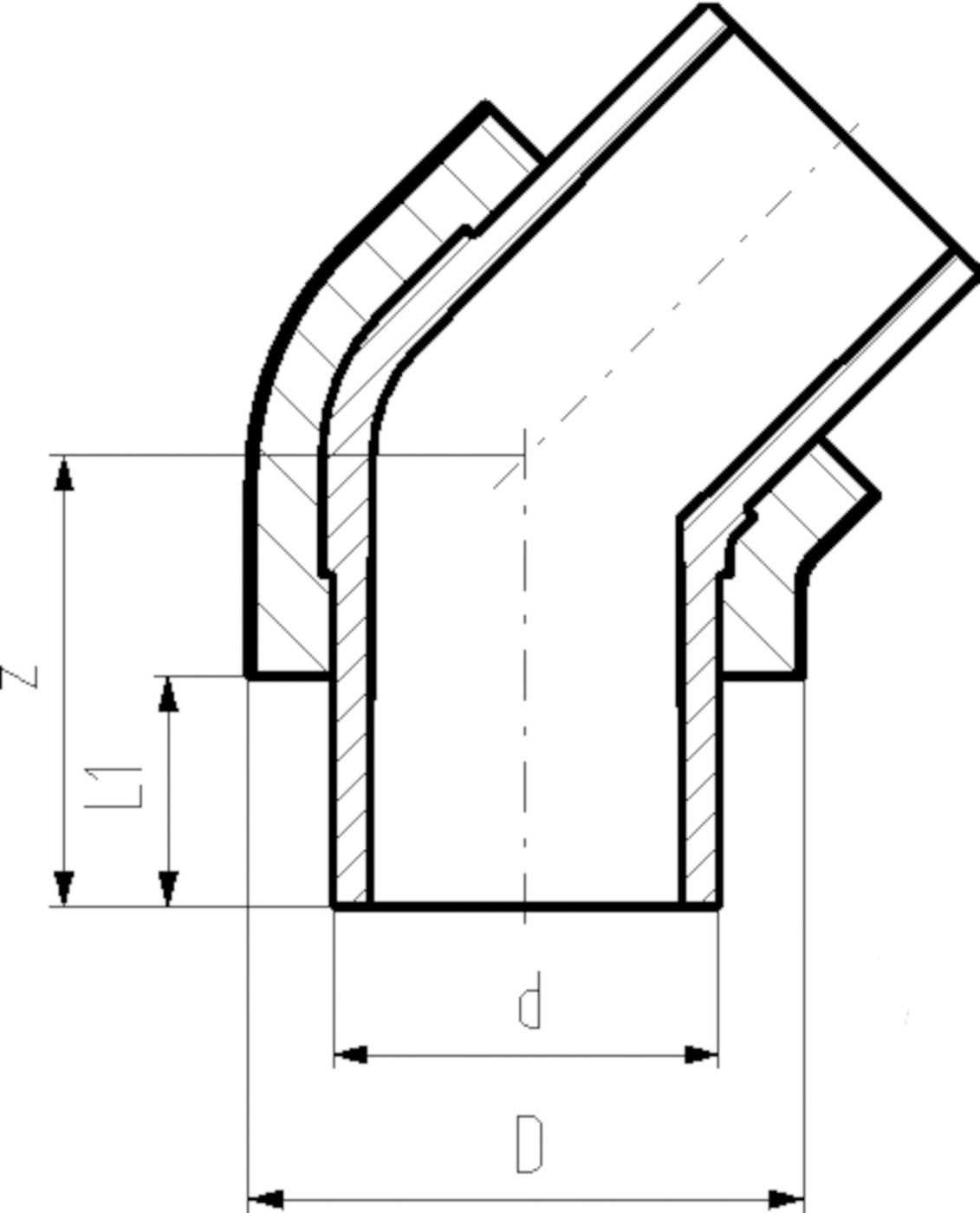 COOL-FIT Winkel 45° vorisol. 140x200mm 738 154 116 - GF COOL-FIT 2.0
