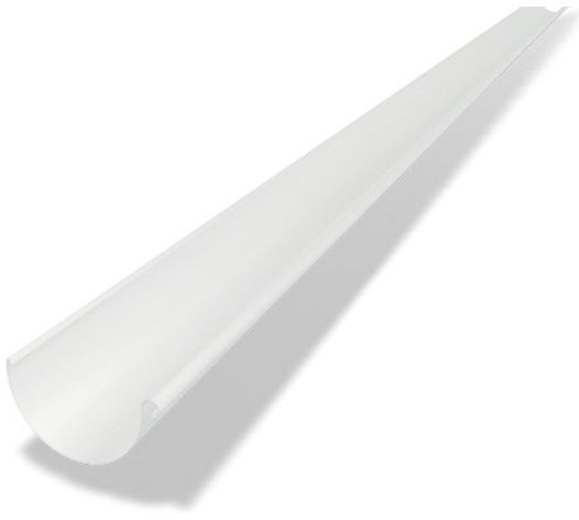 PREFA Hängerinne à 6 M 250 mm P.10 Prefaweiß - PREFA Dachentwässerungssysteme