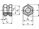 Gewindeeinsätze Form C Messing BN1035 DIN16903C M8 - Bossard Schrauben