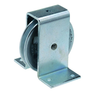 WEBI Stehrollen Guss, mit Kugellager 160/100mm, verzinkt, Tragkraft 300kg - Seilrollen