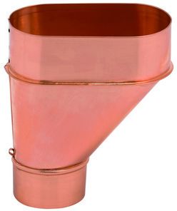 Rohrsammeltrichter exz. 75 mm 217 - Kupfer Spenglereihalbfabrikate