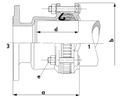E-Stück, zugfest Typ 3057 DN 200 PN 10/16 Spannbereich 192-232mm 709 355 224 - GF Waga-Multi/Joint