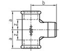 T-Stück 133 S 1" 770 133 106 - GF schw. Tempergussfittings