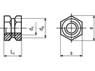 Gewindeeinsätze Form A Messing BN964 DIN16903A M4 - Bossard Schrauben