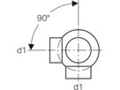Eckabzweig 90° 367.320.16.1 d 110/ 63mm - Geberit-PE-Formstücke