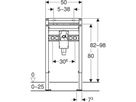 Waschtisch-Element mit UP-Sifon Typ 98/82 111.547.00.2 - Geberit-Duofix