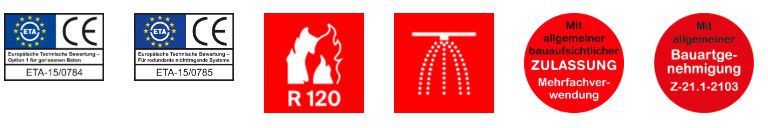 MULTI-MONTI Innengewindeanker MMS-Plus I 7.5 x 60 SW 13 , IG M 8/10 , blauverz. - Beton- und Maurerschrauben