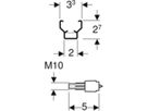 Befestigungsclip 461.004.00.1 - Geberit-GIS