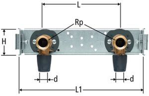 Armaturenträger NUSSBAUM Optiflex-Profix