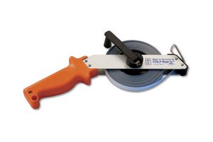 RICHTER Rollbandmass, auf Alu-Rahmen L= 30m, B= 13mm, weiss, Stahlband A, 7212ER/30 - Längenmessen