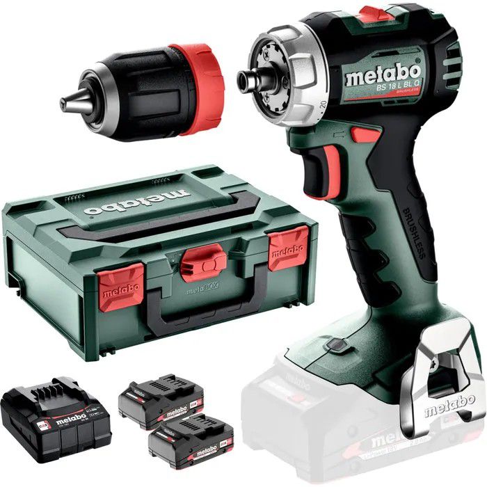 Akku-Bohrschrauber BS 18 L BL Q 18 V, 28/65 Nm, 2x 2.0Ah , in metaBOX - Metabo Elektrowerkzeuge