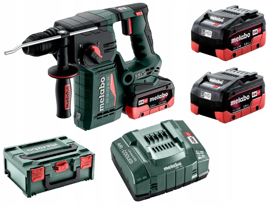 Akku-Kombihammer KH 18 LTX BL 24 18V, 2.2 J , 2x 5,5 Ah , solo in metaBOX - Metabo Elektrowerkzeuge