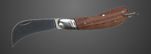 Dachpappenmesser mit Hozlgriff L=122mm , klappbar - Spenglerwerkzeuge