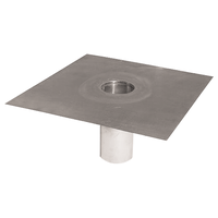 Dachwassereinlauf Flach CrNi 38 mm Stutzenlänge 300 mm - Flachdacheinläufe/ Einfassungen