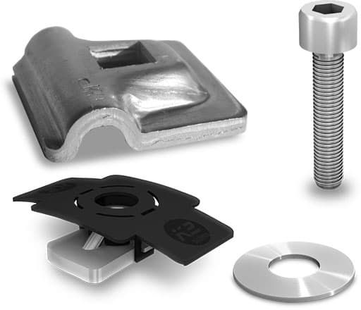 Blitzschutzklemme Multi Alu 8 mm Set K2 2002473 - K2 Unterkonstruktionen