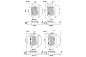 Fig. 2933 005 10 Guss D400 SIBLOC-NIVROLL, flach, mit Betonsockel - Einlaufroste von Roll