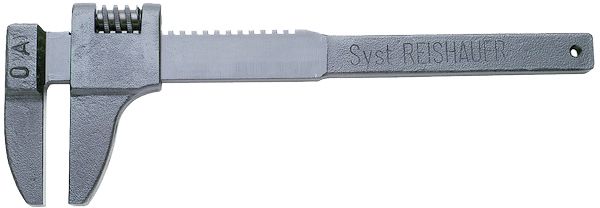 REISHAUER Gasuhrschlüssel Gr.0A, L= 290 mm, Öffnung 85 mm - Sanitärwerkzeuge