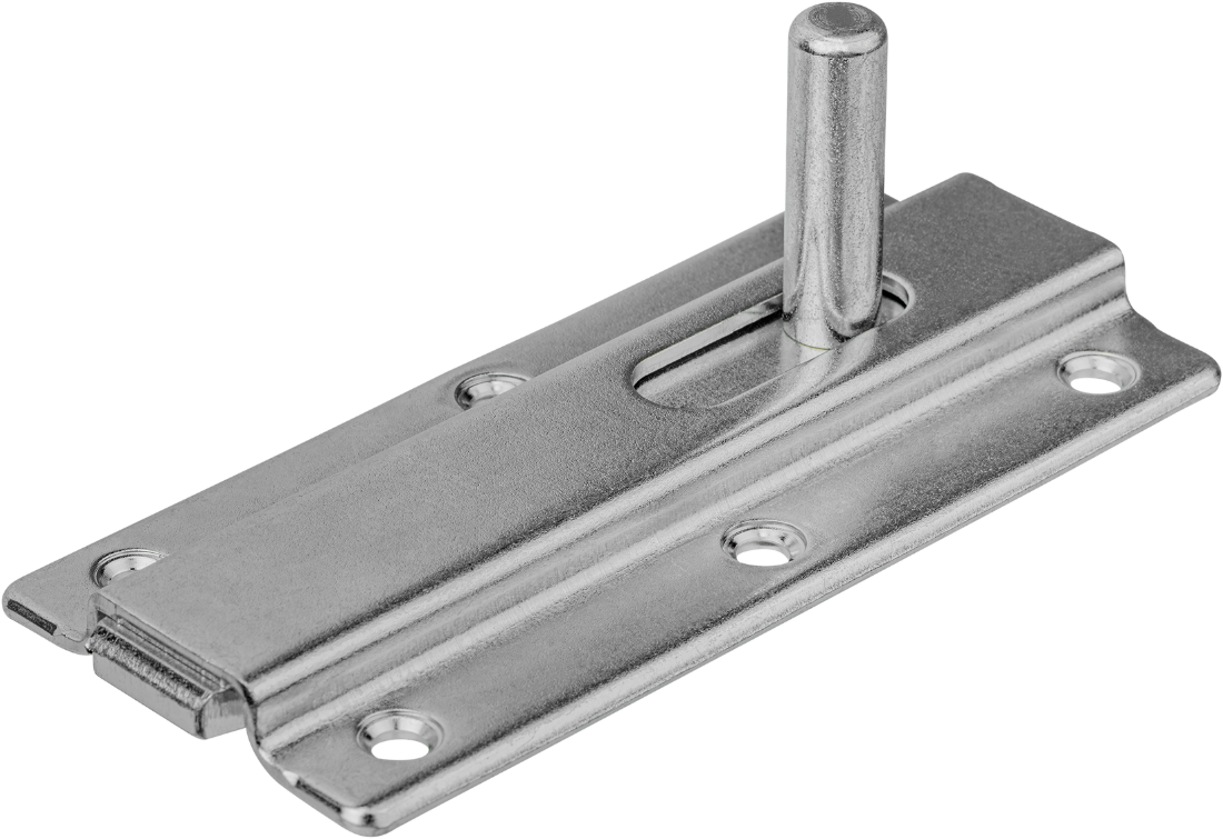 WEBI Stossriegel schwer, gerade, ohne Kloben 120x55mm, verzinkt - Stoss- und Treibriegel mit Zubehör