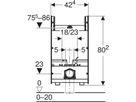 Wand-WC-Element für Zweistückanlagen 461.206.00.2 - Geberit-GIS