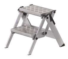 HB Klapptreppe mit Riffeltritten Typ 491, 2 Stufen, L=0.82m - Garten
