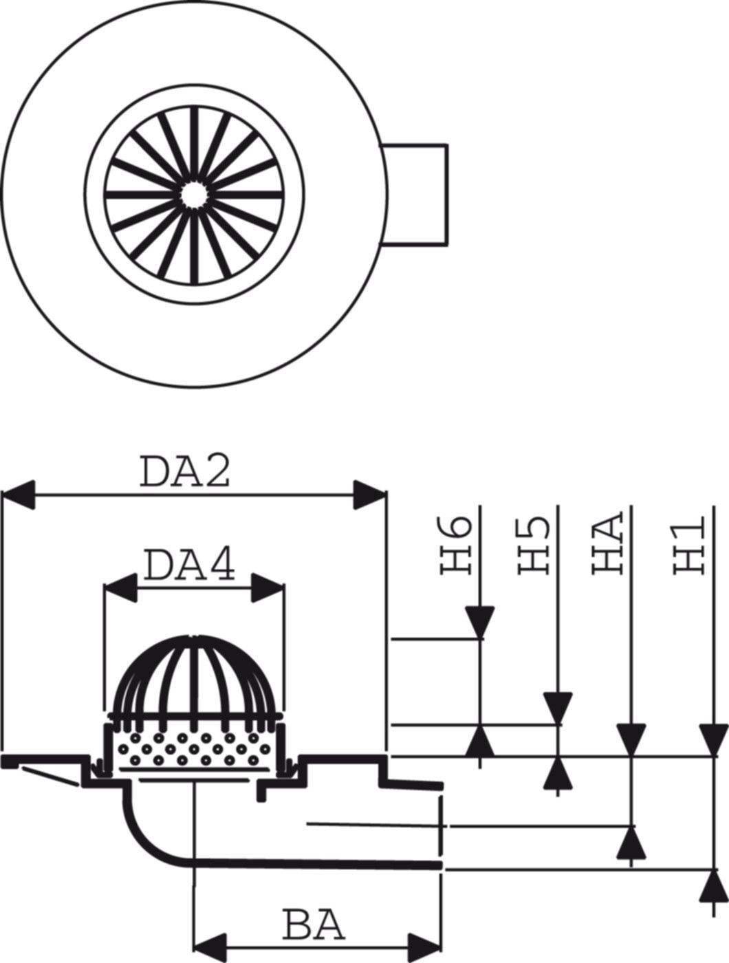 Fig. 1581 010 21 2to BODA 2000 nicht befahrbar - Bodenabläufe von Roll