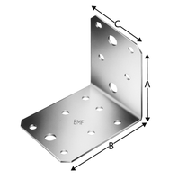 SIMPSON Winkelverbinder AB105 103x103x90x3mm, verzinkt - Holzverbinder