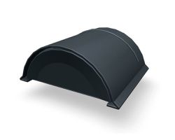 PREFA Jet-Lüfter-Vorkopf glatt 02 P.10 Anthrazit 110600 - PREFA Dachsysteme