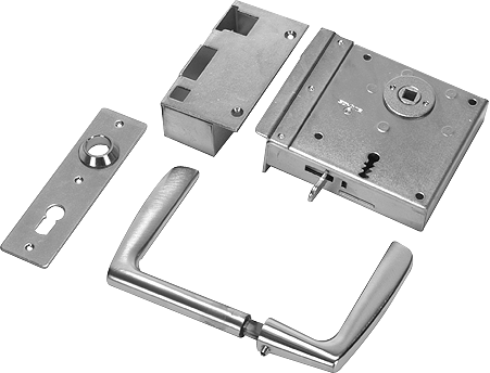 SCHÄNIS Zimmertürschloss 2005 BB 65, DIN rechts, verzinkt - Türschlösser und Zubehör