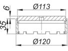 Flachrost SwissUnico 3-830180 zu Balkonablauf SwissUnico und Aufstockelement - SCHACO Entwässerungstechnik