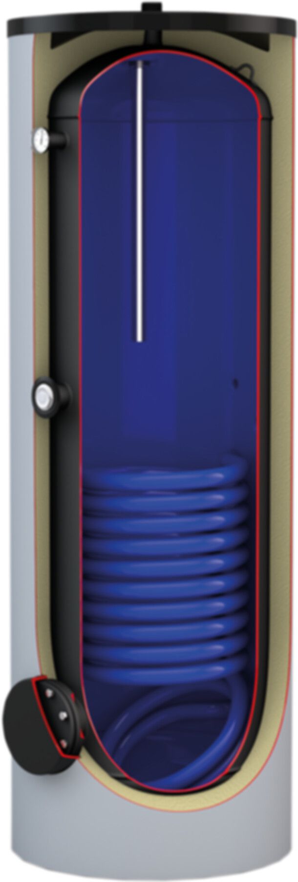 Doppel-Registerboiler Solar 300 L HTP 302 Premium 1810 x 650 mm ohne Heizelement (902631) - Atlantic-Wassererwärmer
