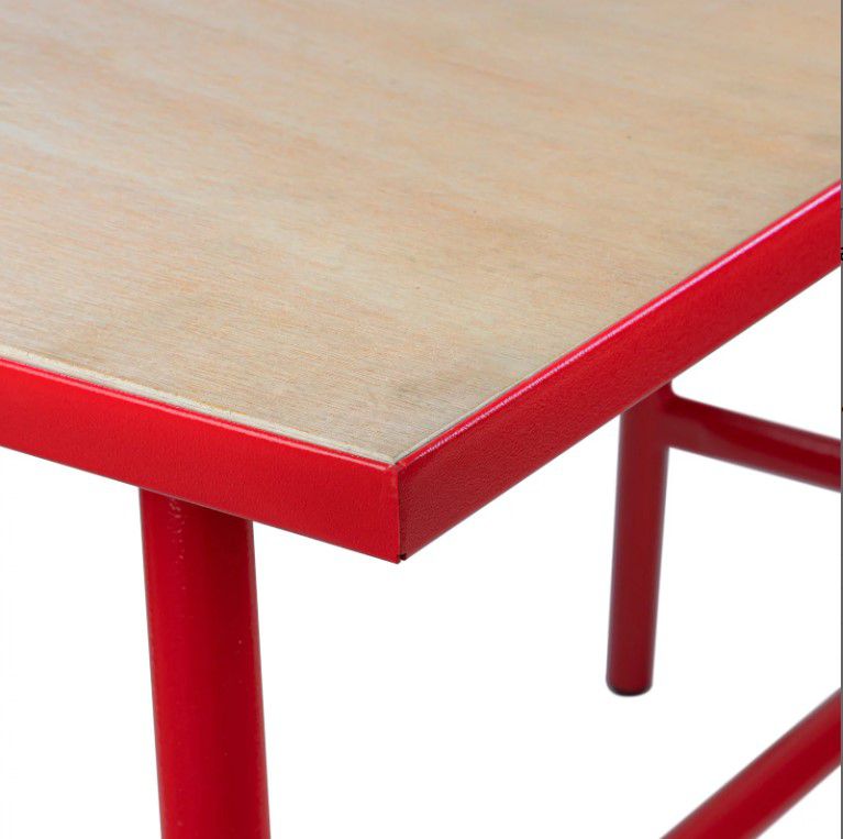 Klapp-Werkbank, rot B1005 x T505 x 32mm, Höhe= 845mm, Traglast 80kg - Werkstatteinrichtungen