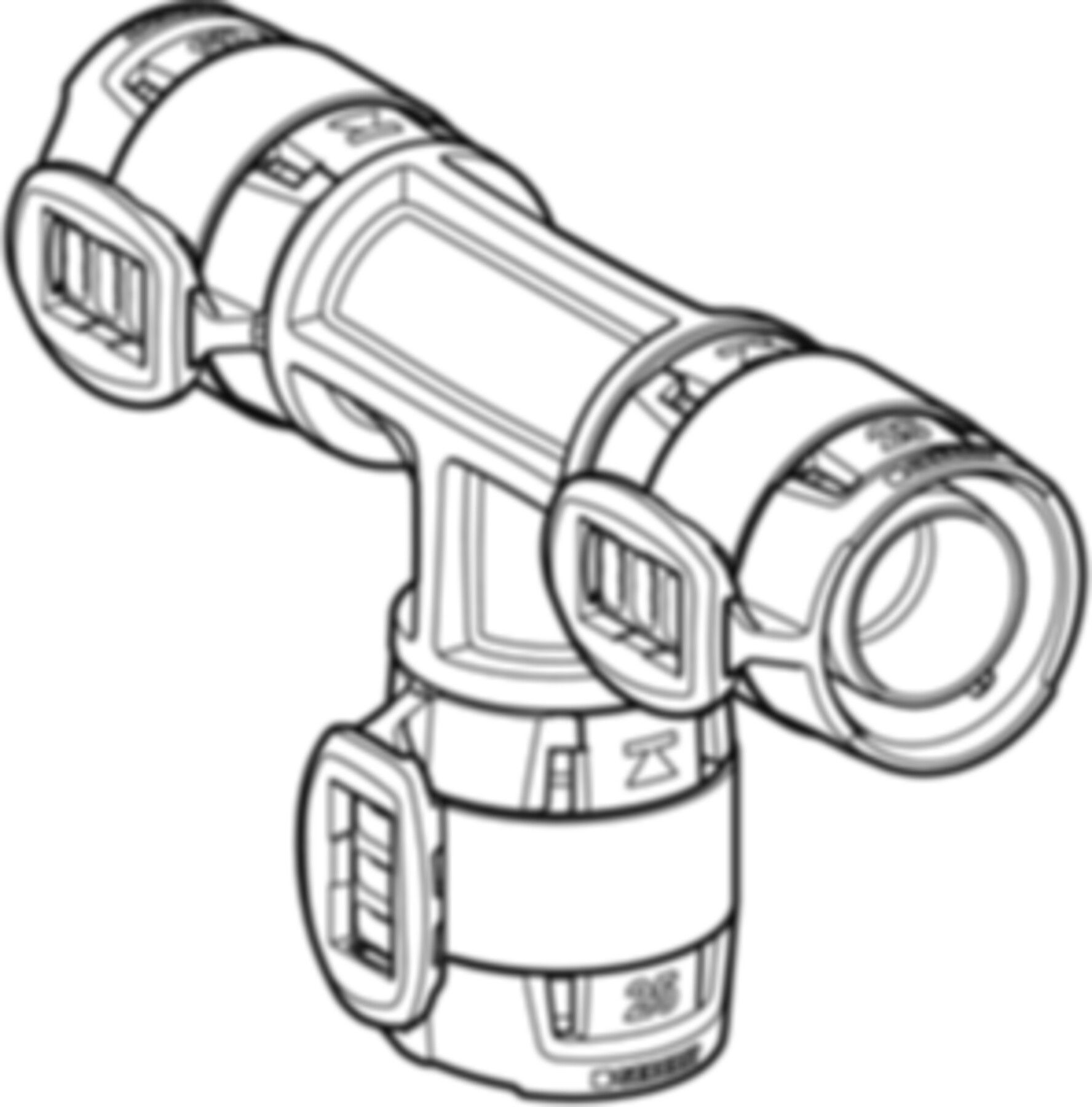 T-Stück egal 75mm 620.087.00.1 - Geberit FlowFit-Rohre/Formstücke