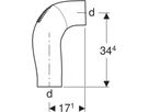 BackFlip Bogen 90° 110mm 310.053.14.1 - Geberit-PE-Silent-Formstücke