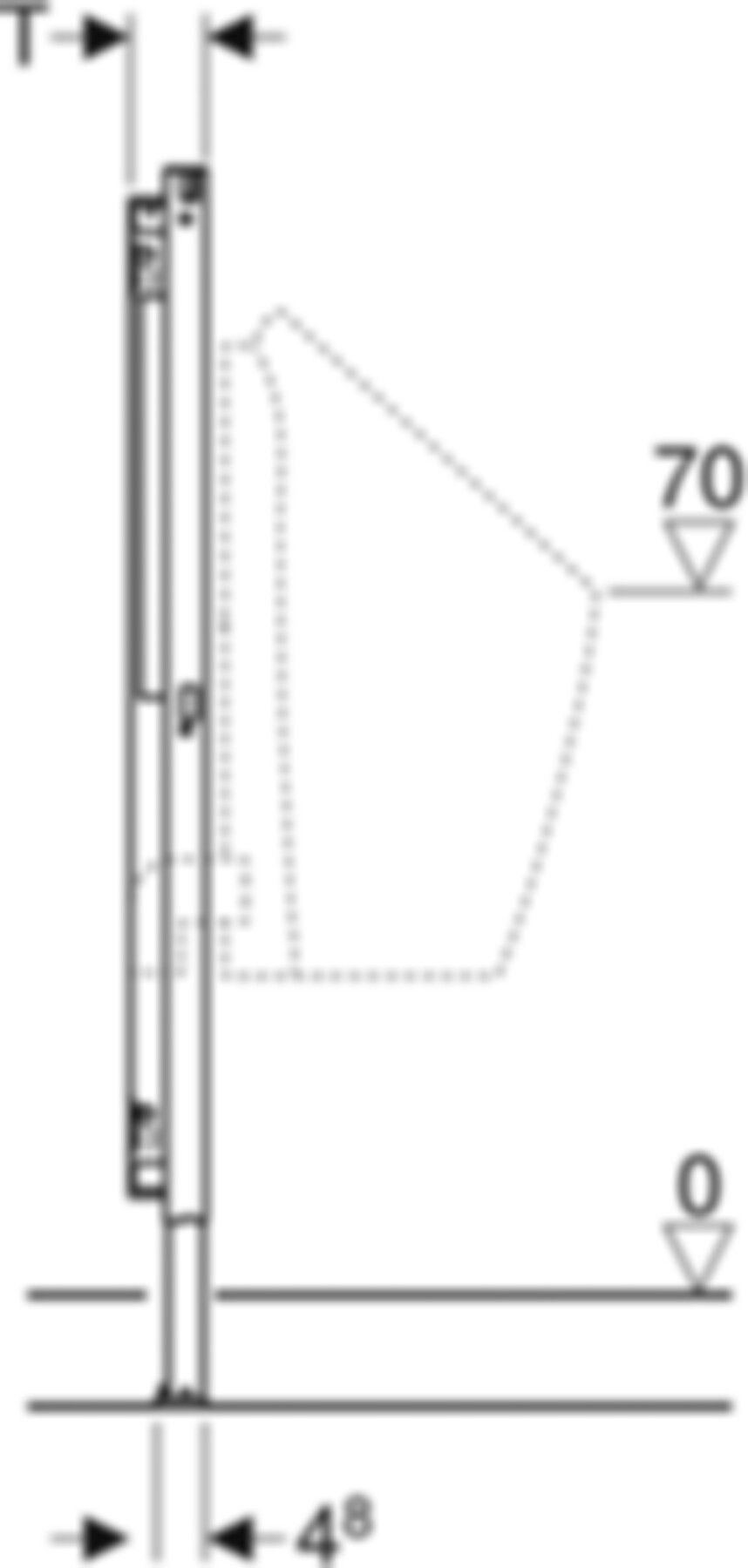 Duofix Urinal-Element 0-Liter Typ 112 111.668.00.1 - Geberit-Duofix