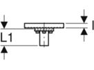 Anschlusswinkel 90° einfach 1/2"- MF1/2" mit Aussengewinde 632.861.00.2 - Geberit-Push Fit-Formstücke