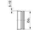 Stutzen m/Maschengitter 100mm ILNU-V - Spiralfalzrohre und Zubehör System Safe