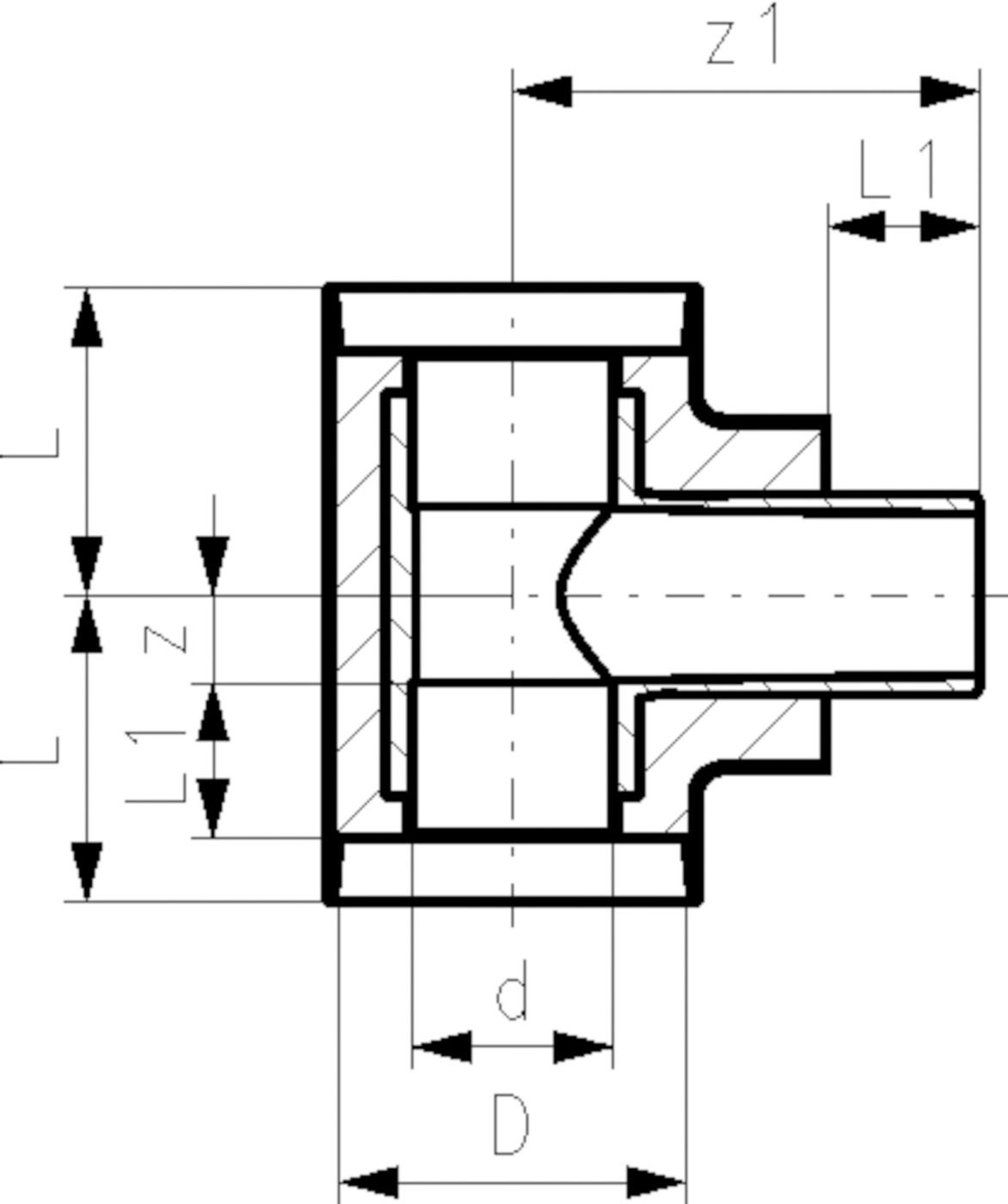 COOL-FIT T-Stück vorisoliert 32x 75mm 738 204 108 - GF COOL-FIT 2.0