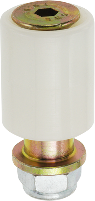 WEBI Führungsrolle, Polyamid D=50x35mm, verzinkt - Schiebetür- und Schiebetorbeschläge