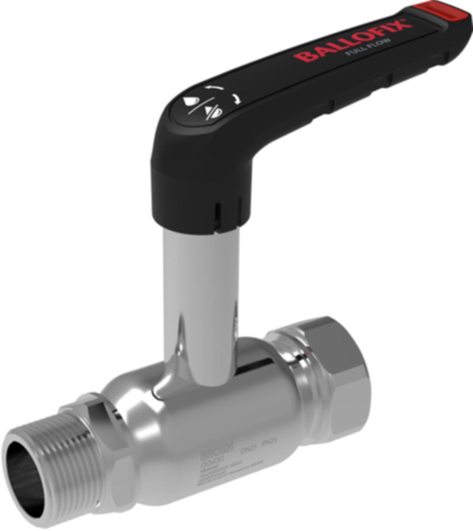 Kugelhahnen lange Spindel Ballofix Fullflow BF224011