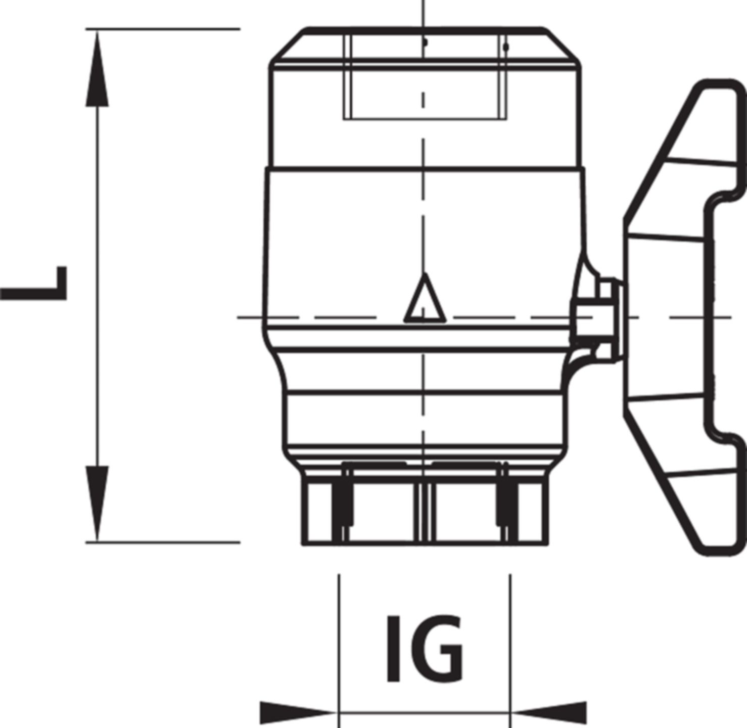 Kugelhahn für Gas 6887 ohne Trennstelle 1 1/4" - Hawle Armaturen