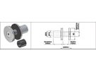 Punkthalter Wandabstand 24 mm Glas 25 mm 1.4301 - INOXTECH-Handlauf-/Geländer-System