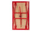 Klapp-Werkbank, rot B1005 x T505 x 32mm, Höhe= 845mm, Traglast 80kg - Werkstatteinrichtungen
