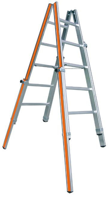 HB Treppenstehleiter Typ 101 2x8 Sprossen, L= 2.47m - Garten