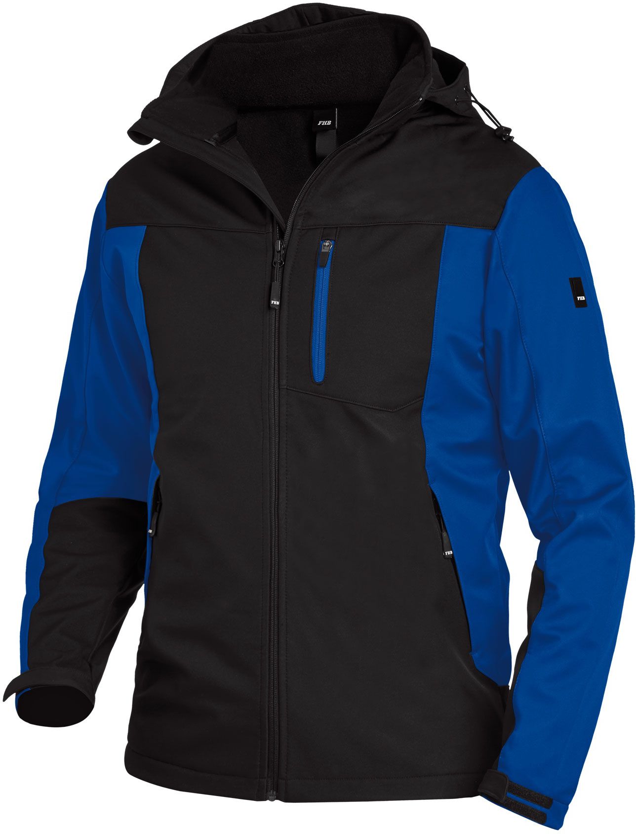 FHB JANNIK Softshelljacke royalblau-schwarz Gr. XS - Textilien