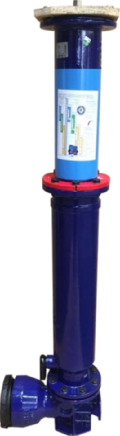 UT-Radial, höhenverstellbar 6429/1588 Steckmuffe BLS DN 100 GT 1,2 - 1,7m - Hinni Hydranten